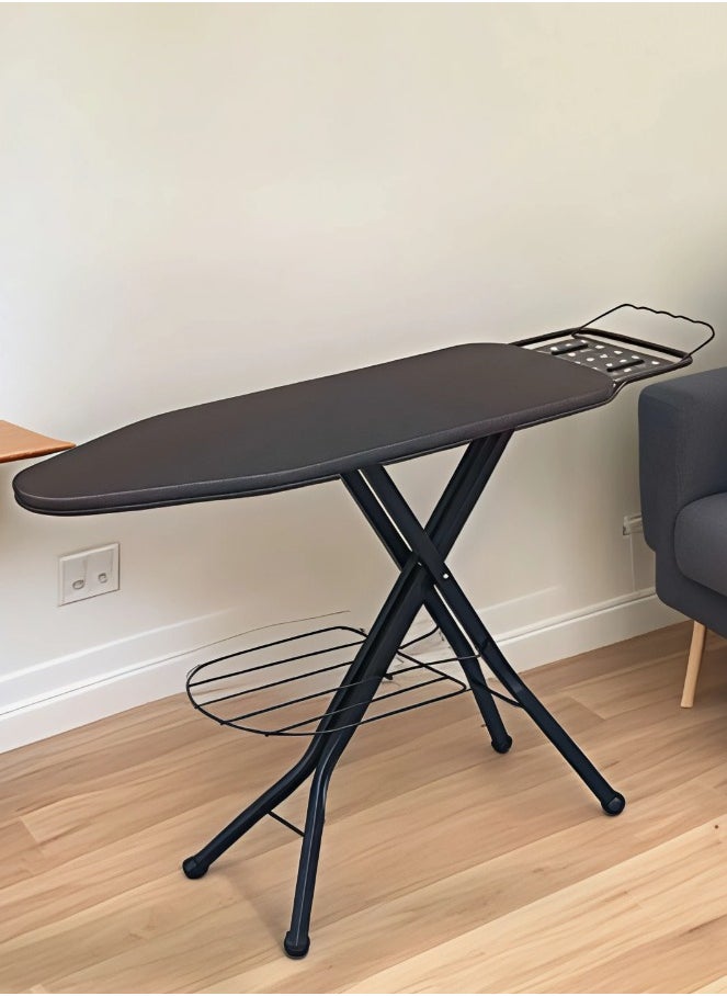 AIWANTO Heavy Duty Foldable Ironing Board 13x43” – Lightweight, Wobble-Free, with Hanger & Storage Shelf  - Image 2