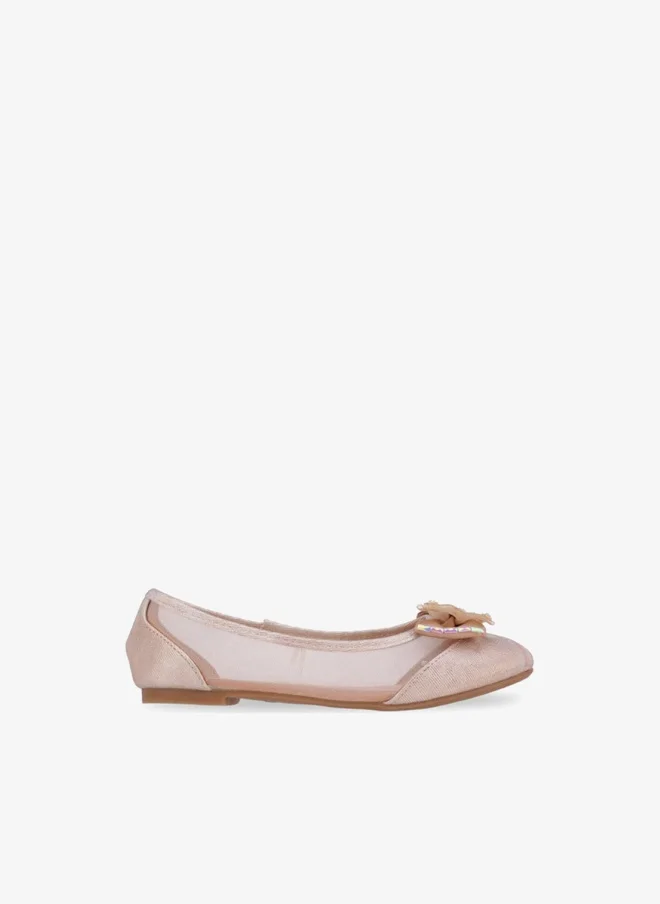 Flora Bella By Shoexpress Flora Bella Girls Bow Embellished Ballerina Shoes