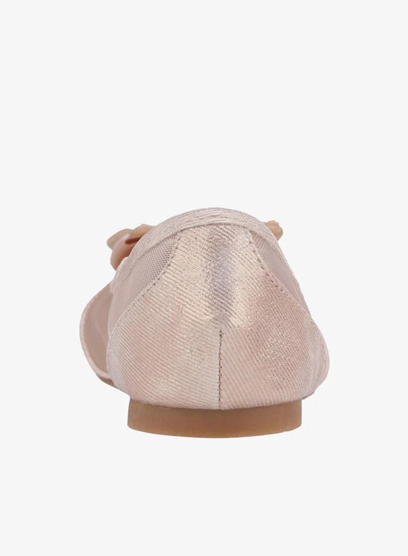 Flora Bella By Shoexpress GOLD Flora Bella Girls Bow Embellished Ballerina Shoes for Women | Best Price UAE