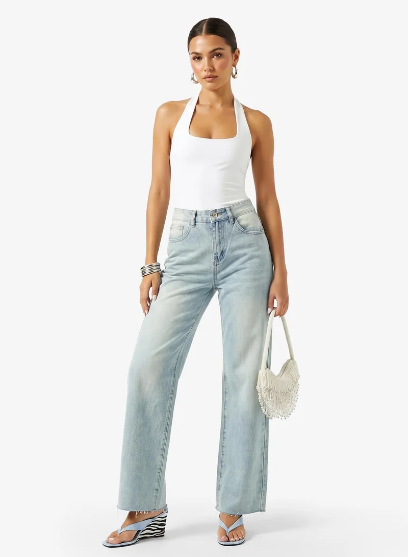 Ginger Mid Rise Straight Fit Jeans