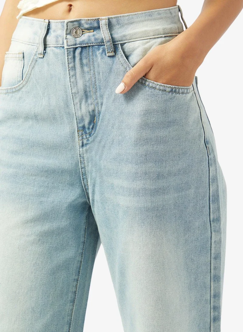 Ginger  Mid Rise Straight Fit Jeans for Women | Best Price UAE