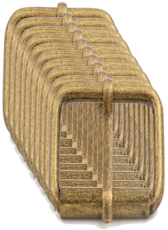 BIKICOCO 1-1/4'' Roller Pin Belt Buckles Non Welded for Bags, Collars, Shoes, and Belt Straps, Bronze - Pack of 10 - Image 1