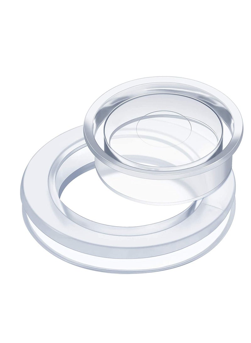 Y&D Patio Table Umbrella Hole Ring with Cap Set Silicone Transparent Thicker Plug and for Outdoor Garden Beach (1, Clear) - Image 1