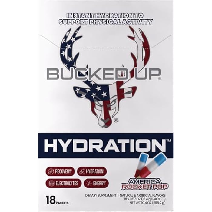 Bucked Up باكد أب هايدريشن - روكيت بوب | مسحوق مشروب الإلكتروليت والترطيب | 18 عبوة (18 حصة) - Image 4