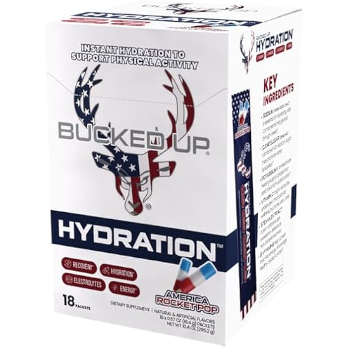 Bucked Up باكد أب هايدريشن - روكيت بوب | مسحوق مشروب الإلكتروليت والترطيب | 18 عبوة (18 حصة) - Image 5