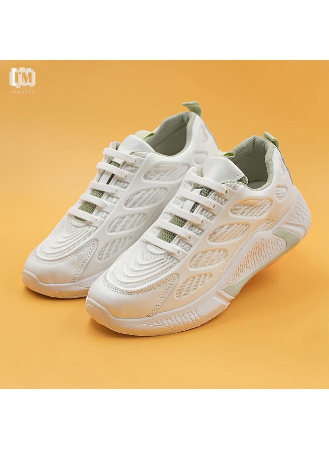INMAKER No Tie Shoelaces for Kids and Adults, Elastic Shoelaces for Sneakers, White, Kid Size - Image 2