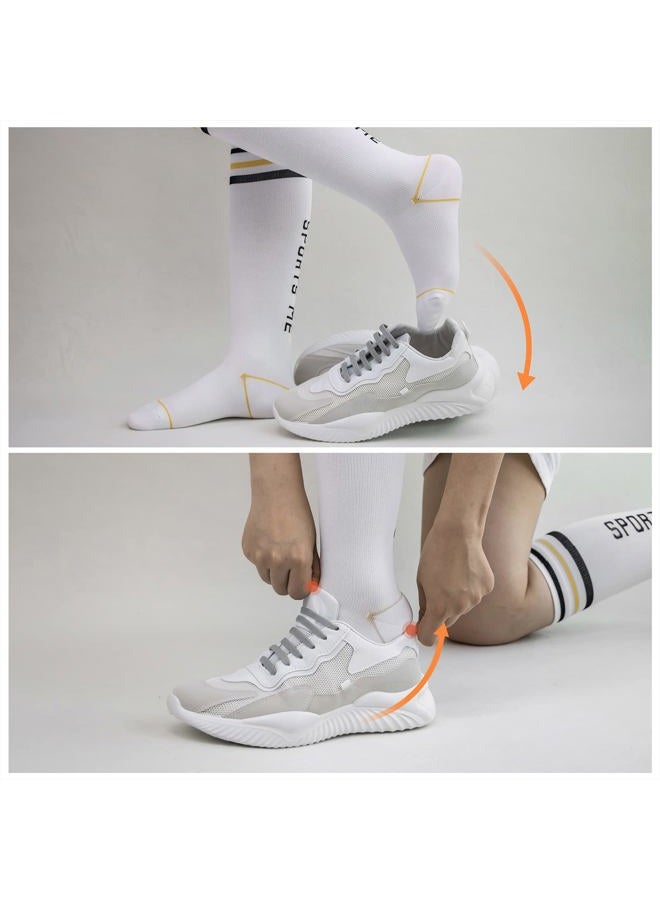 INMAKER No Tie Shoelaces for Kids and Adults, Elastic Shoelaces for Sneakers, White, Kid Size - Image 3