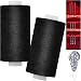 QCZKB All Purpose Sewing Thread2 Spools of Hand Polyester Sewing Thread with 3needles 1 Needle Threader for Sewing Machine for Hand and Machine SewingBlack 2 spools - Image 2