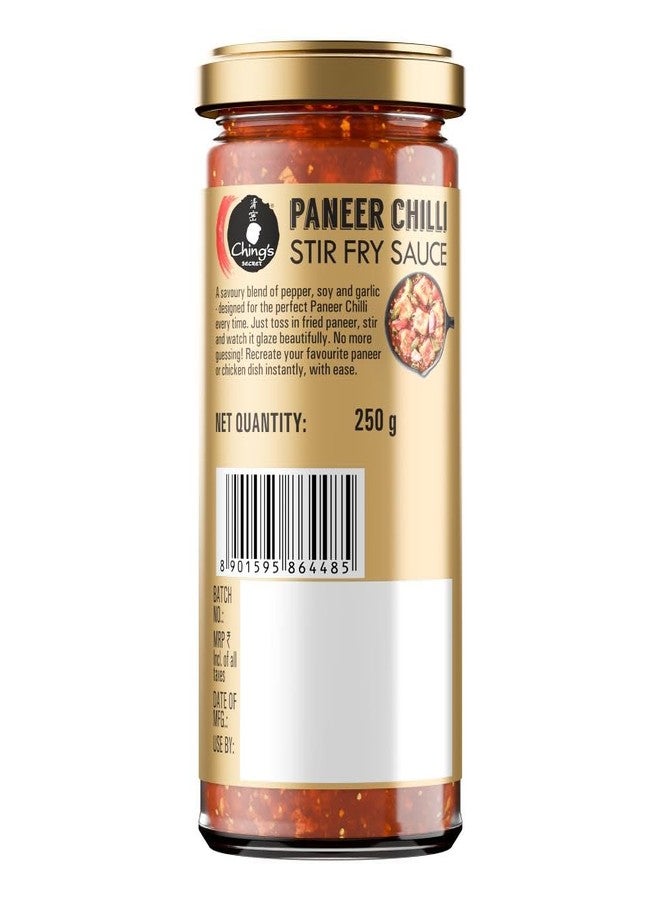 Ching's Ching’s Premium Paneer Chilli Stir Fry Sauce, 250g, Ready to Cook Paneer Sauce, No Added Colour, No MSG, Cooking Sauce, Perfect for Veg or Gobi balls - Image 3