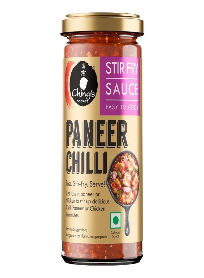 Ching's Ching’s Premium Paneer Chilli Stir Fry Sauce, 250g, Ready to Cook Paneer Sauce, No Added Colour, No MSG, Cooking Sauce, Perfect for Veg or Gobi balls - Image 1