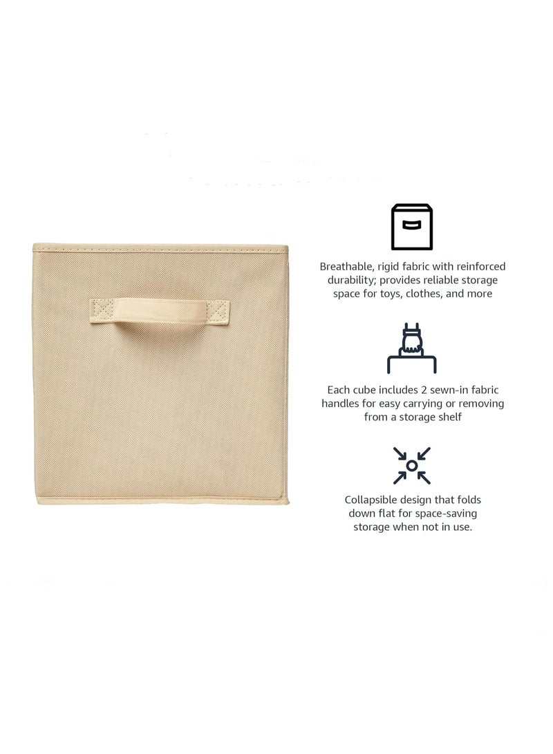general Collapsible Fabric Storage Cubes Organizer with Handles 27 x 27 x 28 centimeters Pack of 6 - Image 2