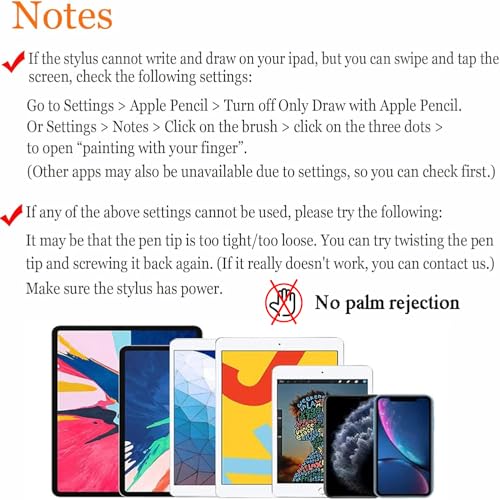 CMARS Active Stylus Pens for Touch Screens, Rechargeable Universal iPad Pencil, Pen for iPad/iOS/Android/iPad Air/Pro/Mini/iPhone/Samsung/Lenovo and More - Image 2