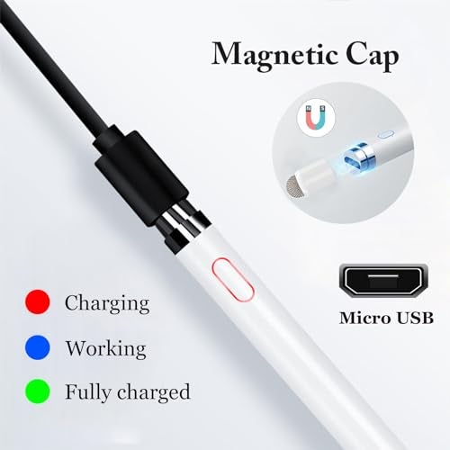 CMARS Active Stylus Pens for Touch Screens, Rechargeable Universal iPad Pencil, Pen for iPad/iOS/Android/iPad Air/Pro/Mini/iPhone/Samsung/Lenovo and More - Image 5