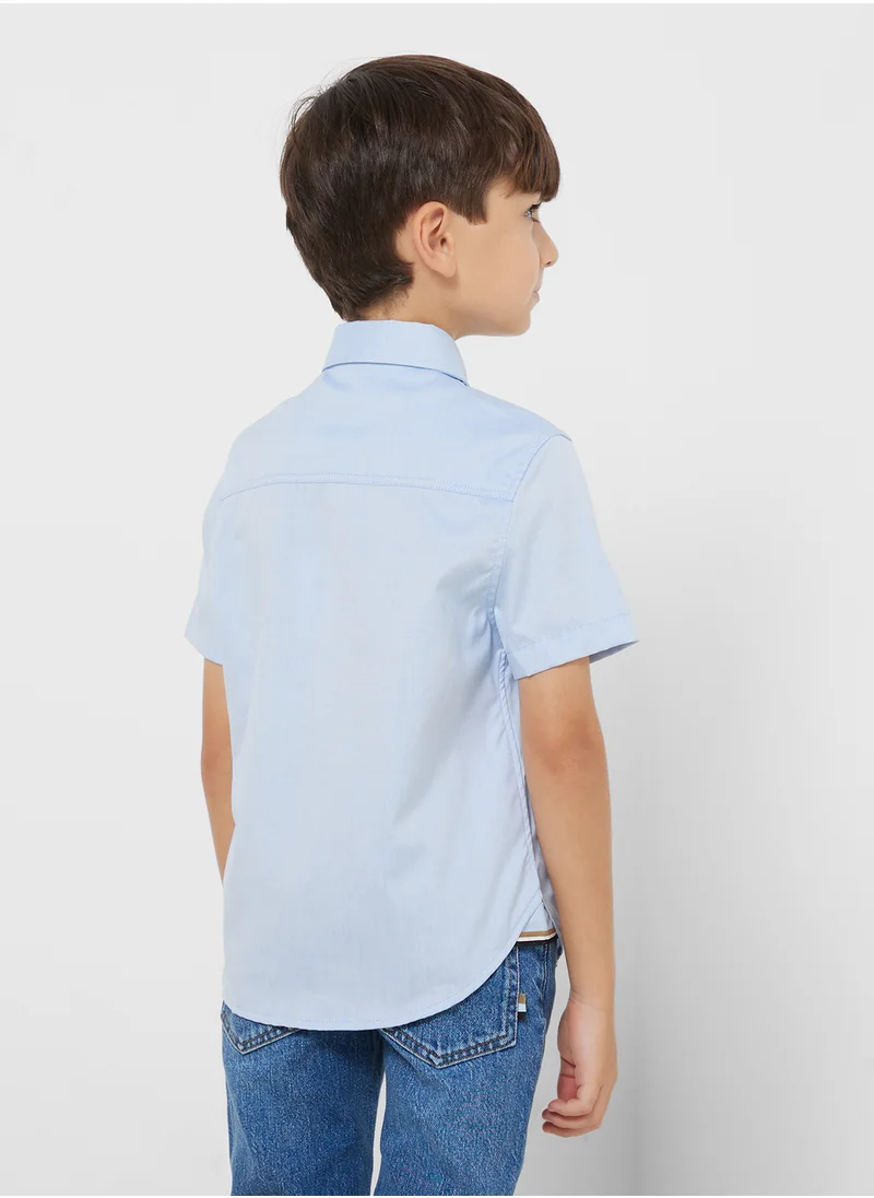 BOSS Kids Short Sleeves Shirt