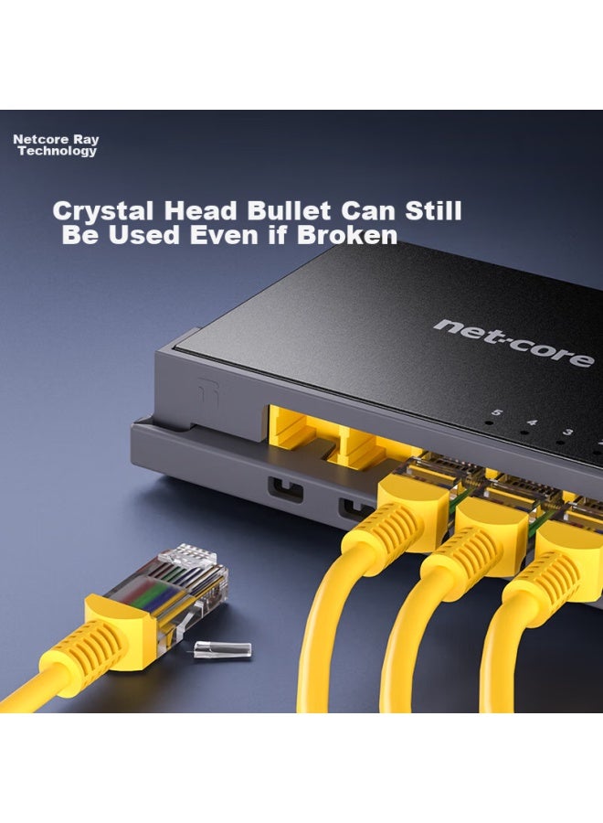 Netcore S5 Gtk 5-port Gigabit Switch, Enterprise And Dormitory Security Splitter, Surveillance Network Switch, Compatible With Low-voltage Boxes, Supports 100mbps, Metal Body - Image 4