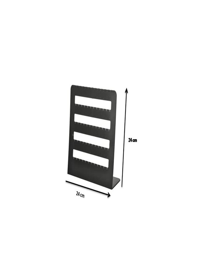 Arah Black Plastic Earring Jewelry Display Stand Holder Set Of Combo Pack Of 3 (36 Pair) - Image 3