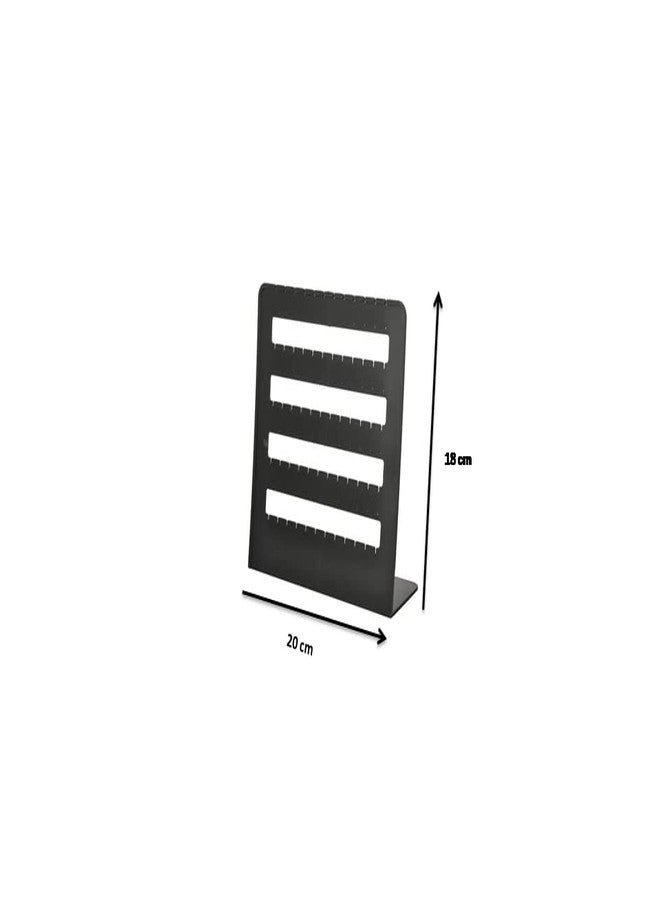 Arah Black Plastic Earring Jewelry Display Stand Holder Set Of Combo Pack Of 3 (36 Pair) - Image 2