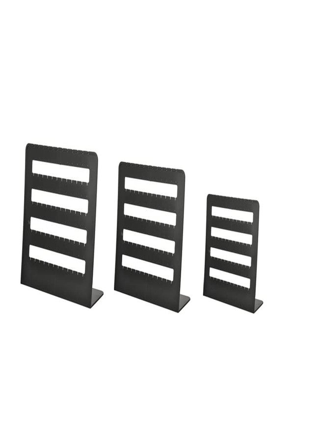 Arah Black Plastic Earring Jewelry Display Stand Holder Set Of Combo Pack Of 3 (36 Pair) - Image 1
