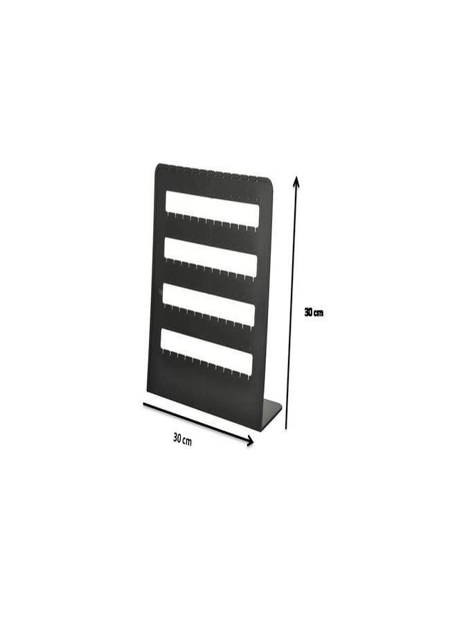 Arah Black Plastic Earring Jewelry Display Stand Holder Set Of Combo Pack Of 3 (36 Pair) - Image 4