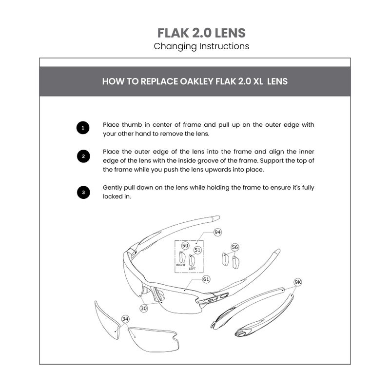OAKLEY Oakley Original Flak 2.0 OO9295 PRIZM Black Iridium Replacement Lenses For Men For Women + BUNDLE with Designer iWear Care Kit  - Image 4