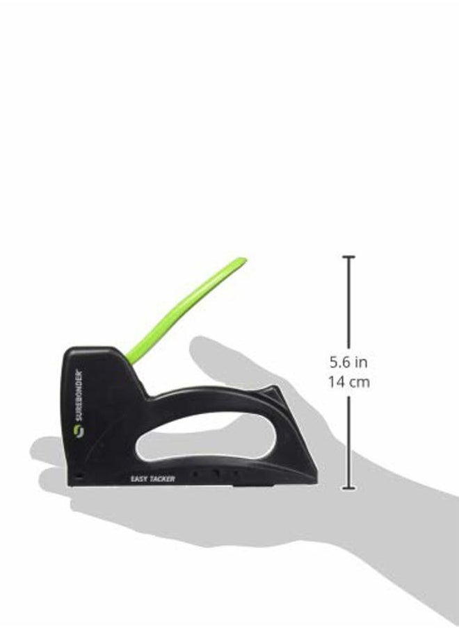 Surebonder - 5525 Plastic Light Duty 1/4-Inch to 3/8-Inch Stapler , Black - Image 1