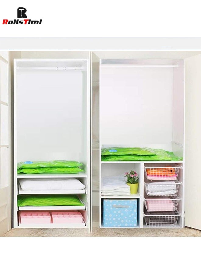 رولستيمي أكياس فراغ الختم أكياس تخزين فراغ موفرة للمساحة تشمل 6 أكياس ضغط و 1 مضخة يدوية ، 27.6"39.4" - Image 2