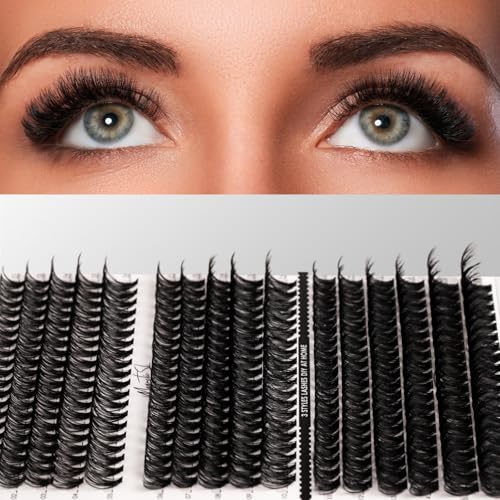 Magnetic SL DIY Lash Extensions Kit 320pcs Individual Lashes Clusters 40D 50D 100D D Curl Eyelash Extension Kit with Applicator and Lash Bond&Seal, Lash Remover For False Eyelash Mix 11-20mm (40D+50D+100D KIT) - Image 4