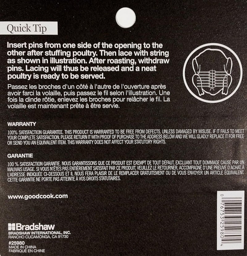 GoodCook Bradshaw International 25980 Stainless Steel Turkey Lacer - Image 2