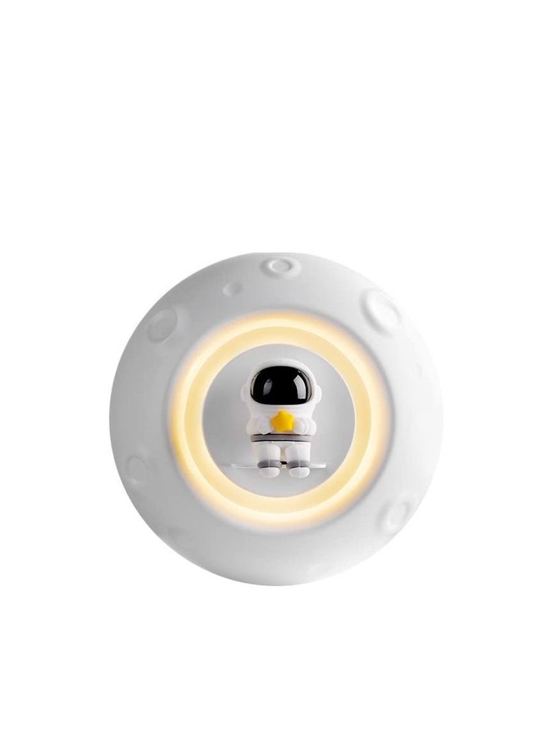 Cool Baby COOLBABY Space Capsule Astronaut Automatic Perfume Machine Home Bedroom Toilet Quiet Deodorization Purifying Air Aromatherapy Machine 4 Bottles of Fruit Essential Oil White - Image 1