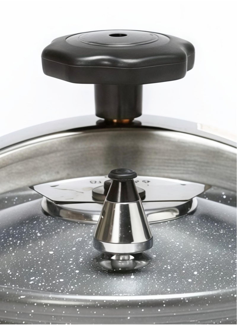 TORNADO 5 LitersLiters 5L Dark Grey Pressure Cooker | Granite Coating for Easy Cleaning, Reinforced Aluminum Alloy Design, Energy-Saving Fast Cooking Solution for Small Families Dark Grey  - Image 5