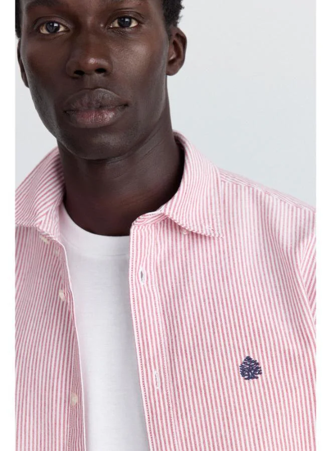 Springfield  Striped oxford shirt for Men | Best Price UAE