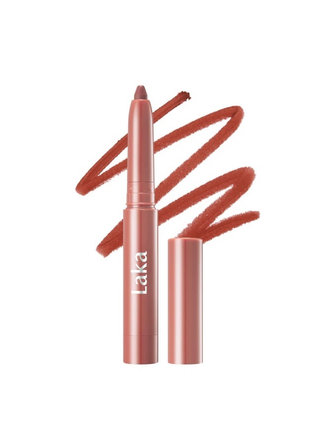Laka Lip Liner - Smooth & Blendable Soft Matte Lip Contour Pencil for Shaping & Overlining Lips | Waterproof Formula, Oil-Cleanse Off, Long-Lasting Wear | #03 Hazelnut Latte - Image 1