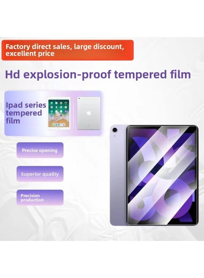 For Ipad Tempered Film For Apple Pro11 Inch 10.2 HD Explosion-proof Film Air4 Flat Full Screen Protective Film-Color:Kraft Paper Packaging [photographed Separately Without Film]-Size:Ipad Air2 9.7inch