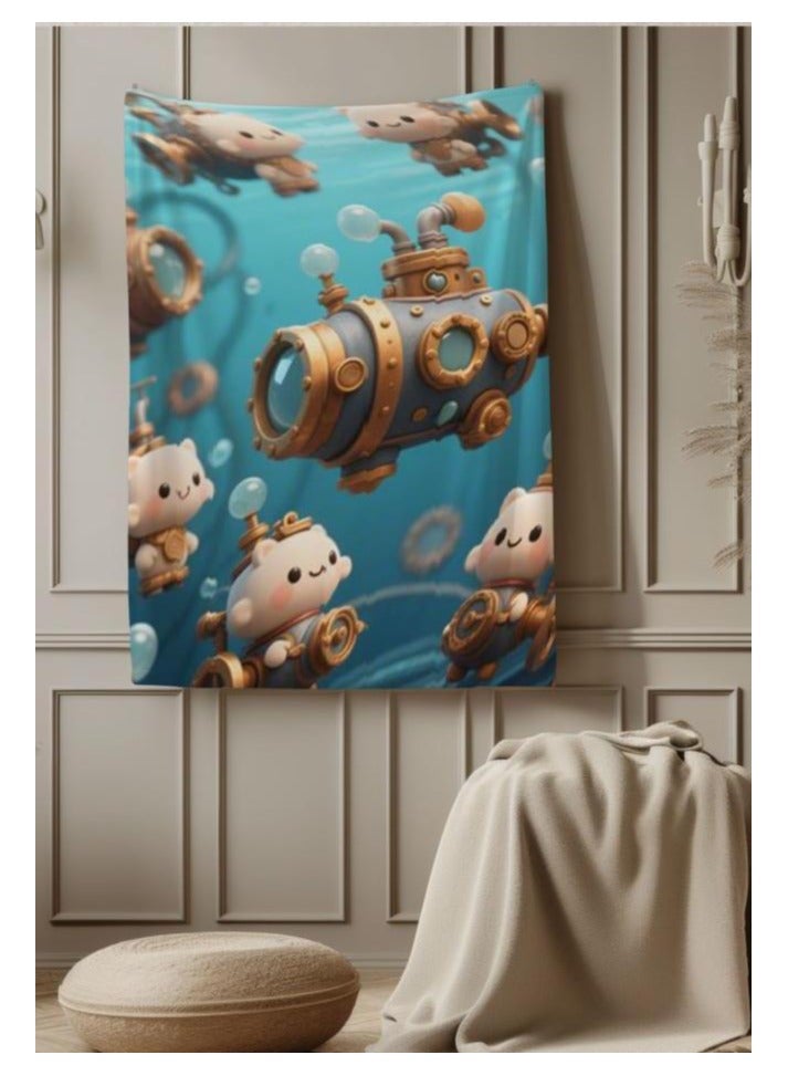 general Children's or student cartoon flannel thin blanket (warm and comfortable, suitable for sleep, games) 100cm*150cm - Image 4