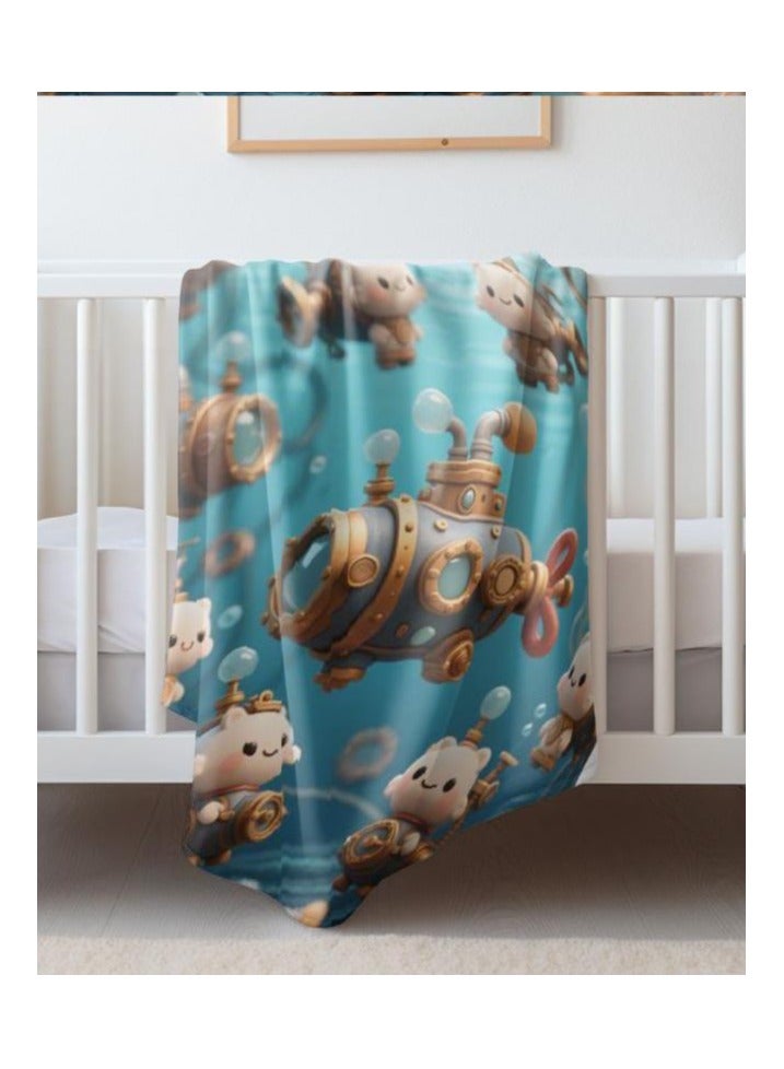 general Children's or student cartoon flannel thin blanket (warm and comfortable, suitable for sleep, games) 100cm*150cm - Image 5