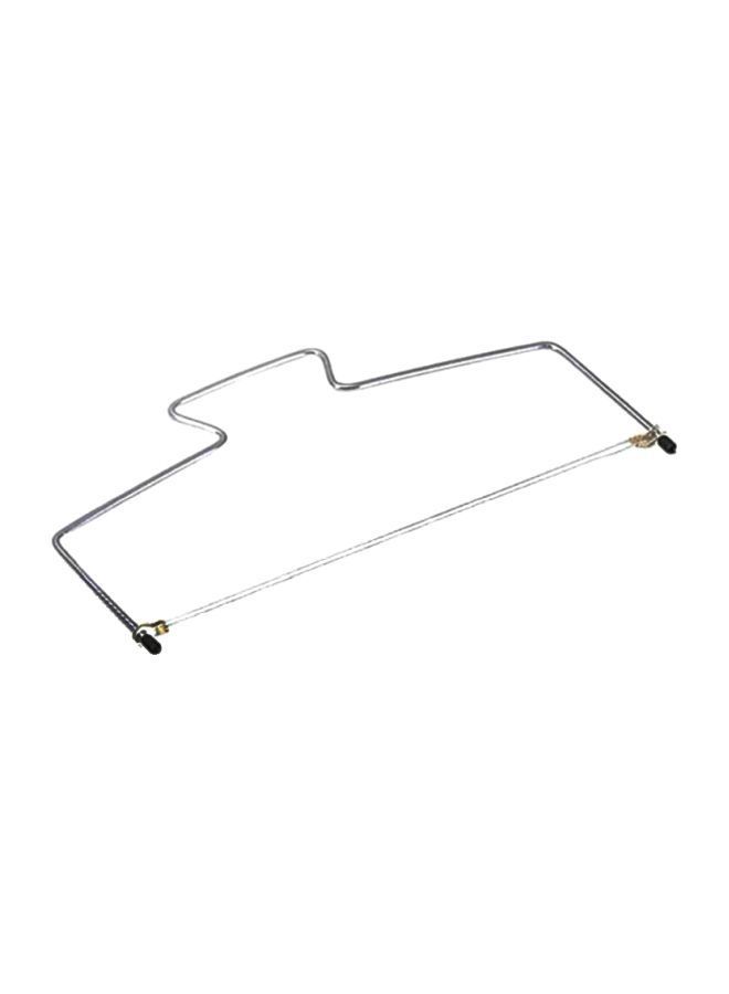 NIBEMINENT Baking Tools For Cakes Stainless Steel Adjustable 2-Wire Dual-Layers Gift Squeezing Silver 32x15cm