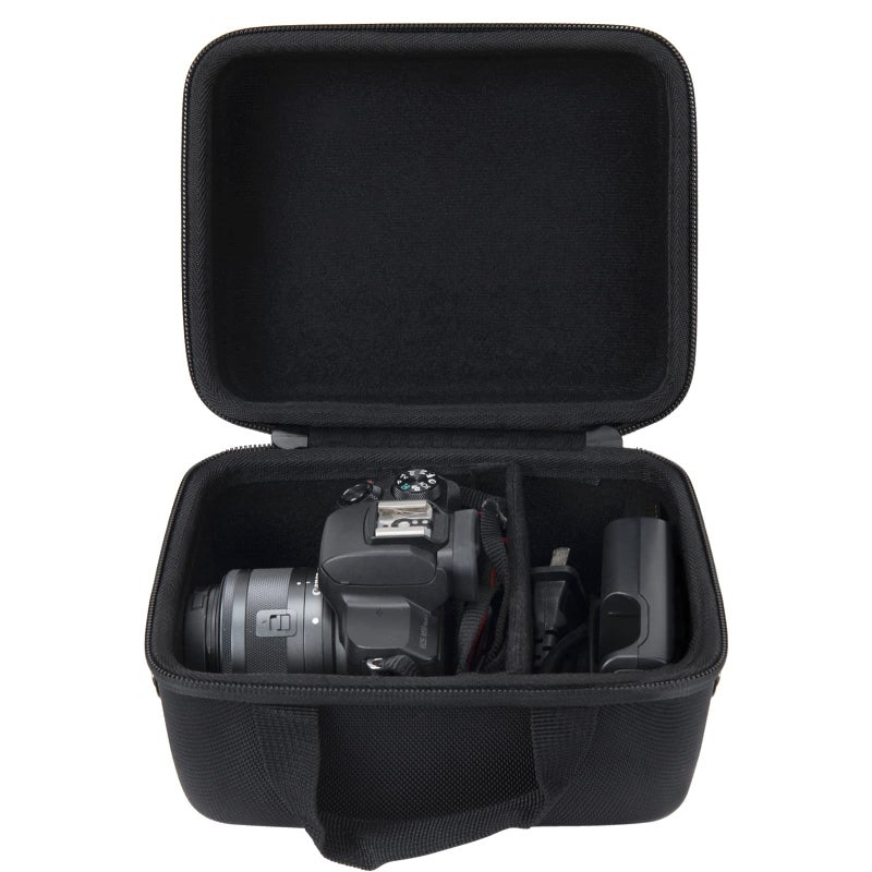 co2CREA Hard Case Replacement for Canon EOS M50 Mark II/Canon EOS M50 Mirrorless Camera Vlogging Camera Kit, Black Case - Image 2