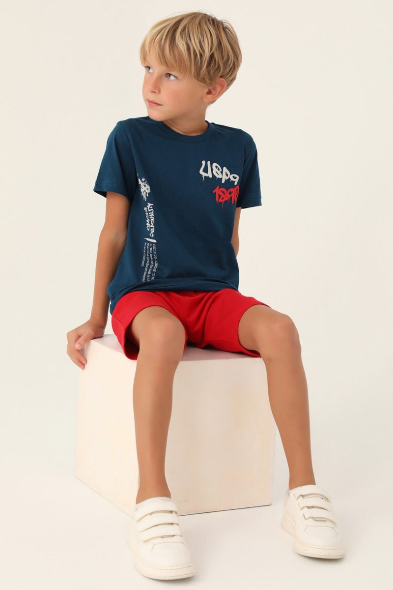 U.S. Polo Assn. Base. Polo Assn Licensed Clothing Navy Blue Boy's Bermuda Suit  - Image 3
