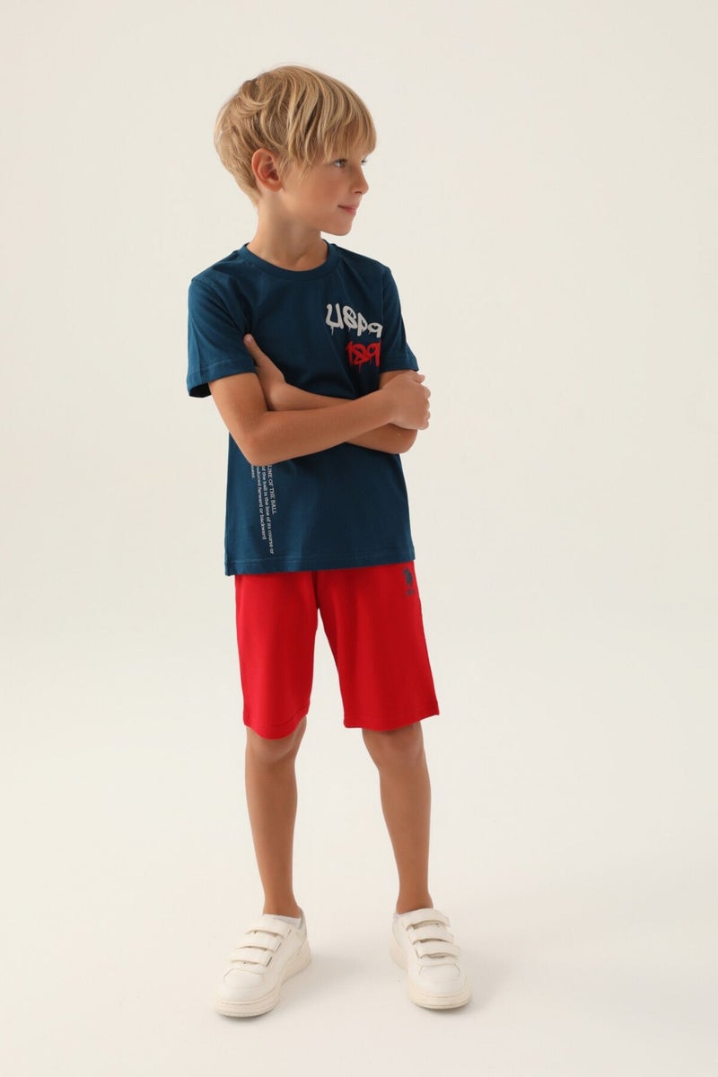 U.S. Polo Assn. Base. Polo Assn Licensed Clothing Navy Blue Boy's Bermuda Suit  - Image 2