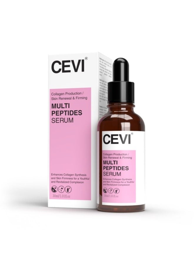 سيفى سيروم الوجه متعدد الببتيدات CEVI® مع مكونات فعالة لشد البشرة يعزز المرونة وينعم الخطوط الدقيقة لجميع أنواع البشرة