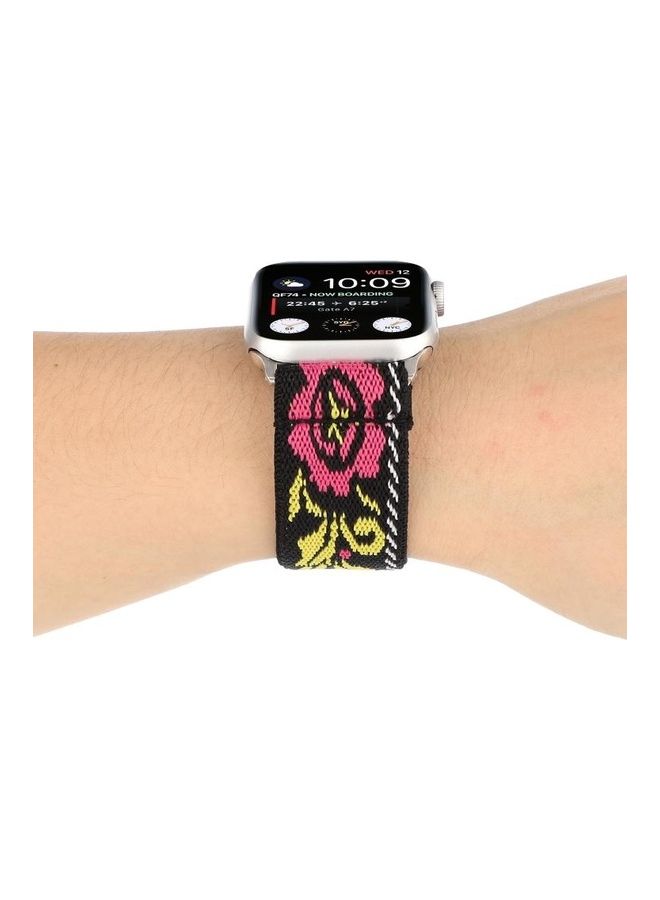 NIBEMINENT Replacement Watchband For Apple Watch Series 7 41mm/6 & SE 5 4 40mm/3 2 1 38mm Multicolour - Image 4