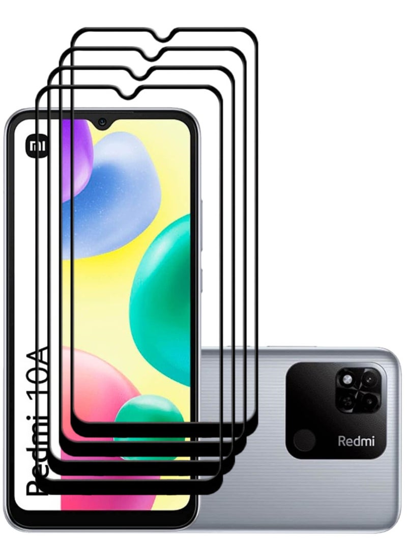 ACLIX 4 Pieces Antistatic ESD Dustproof Premium Quality High Definition Tempered Glass Screen Protector Designed For Xiaomi Redmi 10A - Image 1