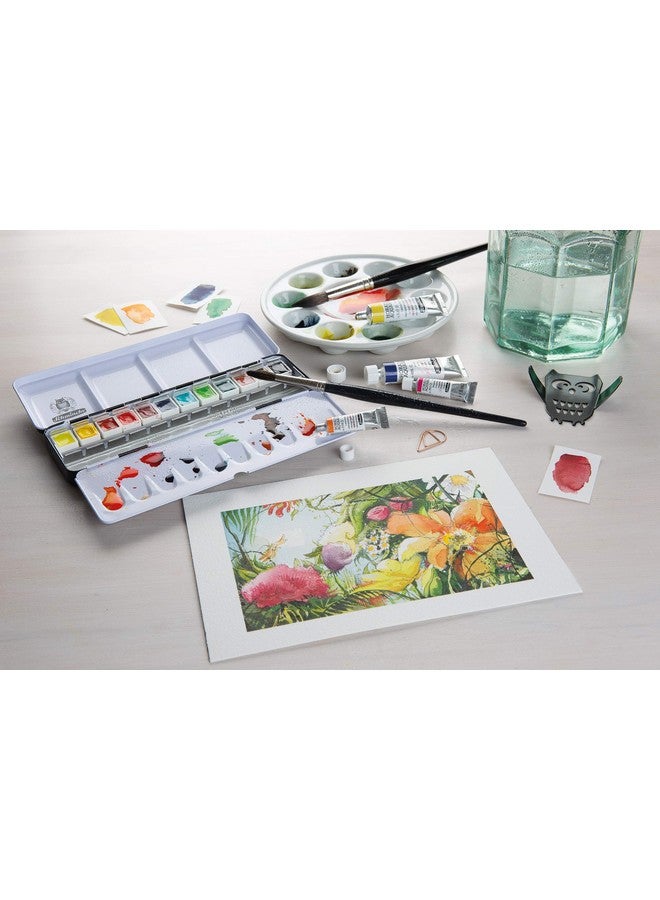 SCHMINCKE Watercolors, Metal Box Set of 12 Half Pans (74412097) - Image 5