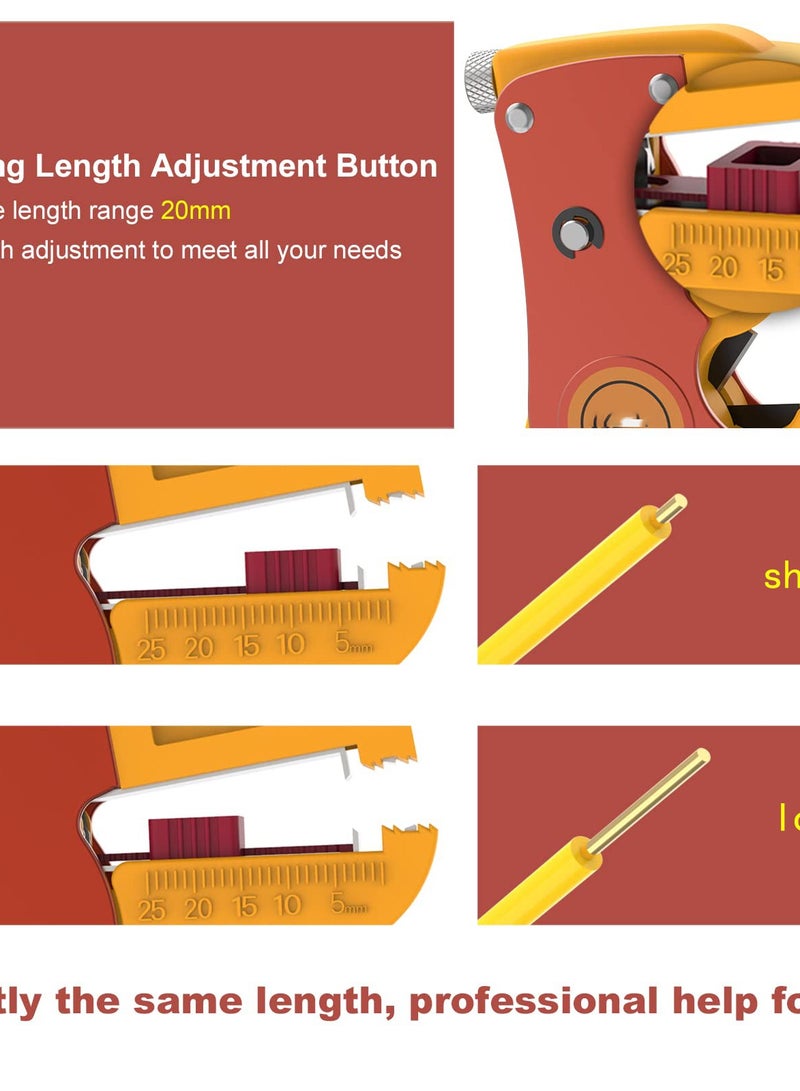 Zikra 2-in-1 Automatic Wire Stripper and Cutter,Adjustable 10-24 AWG Electrical Cable Tool for Electronics and Automotive Repair - Image 5