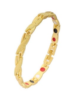 Male And Female Magnetic Dragon Bracelet Titanium Magnetic Bracelet Neodymium Magnet, Personalized Magnet Bracelet (Gold)
