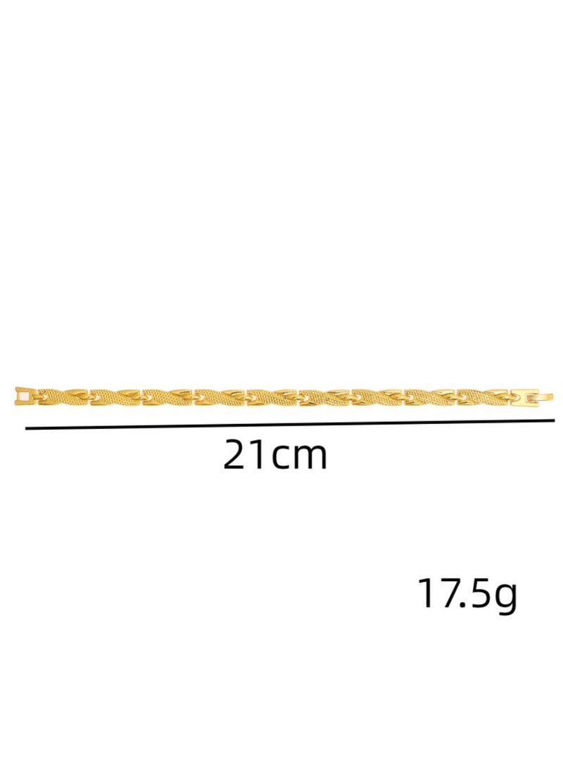 EHOME - Male And Female Magnetic Dragon Bracelet Titanium Magnetic Bracelet Neodymium Magnet, Personalized Magnet Bracelet (Gold) - Image 1