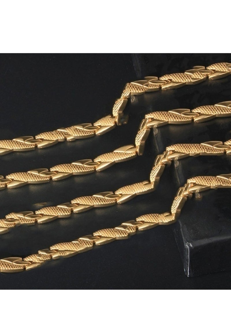 EHOME - Male And Female Magnetic Dragon Bracelet Titanium Magnetic Bracelet Neodymium Magnet, Personalized Magnet Bracelet (Gold) - Image 1