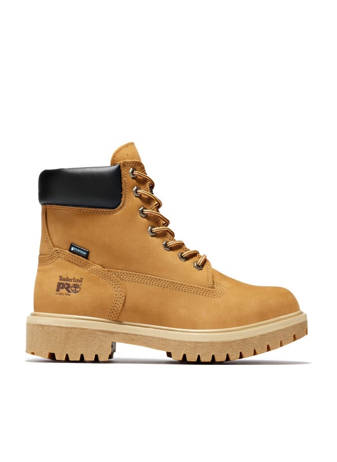 Timberland PRO Men's Direct Attach 6 Inch Steel Safety Toe Insulated Waterproof Industrial Work Boot, Wheat Nubuck, 11.5 M - Image 1