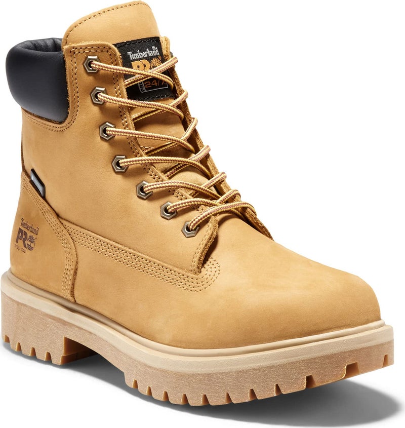 Timberland PRO Men's Direct Attach 6 Inch Steel Safety Toe Insulated Waterproof Industrial Work Boot, Wheat Nubuck, 11.5 M - Image 2