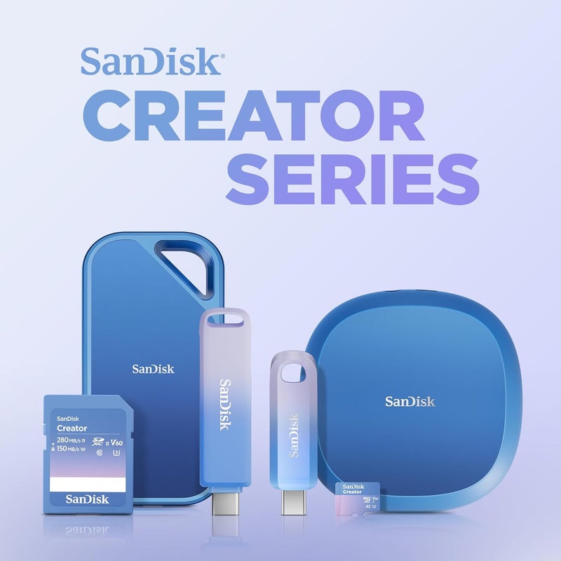 sandisk Creator 128GB SD UHS-II Memory Card for DSLR and Mirrorless Cameras, 6K Video, V60, UHS-II, 280MB/s Read, RescuePRO Deluxe, Adobe Creative Cloud 128 GB - Image 5